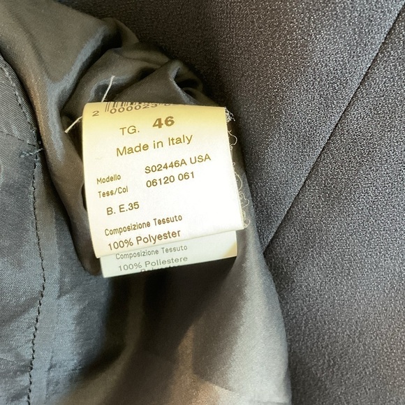 Peserico Grey Sleeveless Shift Dress with Pockets Size 46 - Picture 7 of 11